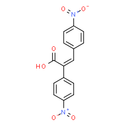 ChemSpider 2D Image | (2Z)-2,3-Bis(4-nitrophenyl)acrylic acid | C15H10N2O6