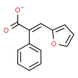 ChemSpider 2D Image | (2E)-3-(2-Furyl)-2-phenylacrylate | C13H9O3