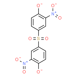 ChemSpider 2D Image | 4,4'-Sulfonylbis(2-nitrophenolate) | C12H6N2O8S
