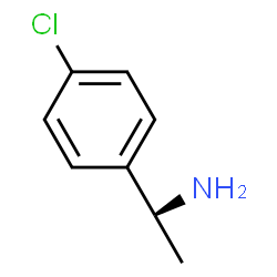 ChemSpider 2D Image | (-)-1-(4-Chlorophenyl)ethylamine | C8H10ClN