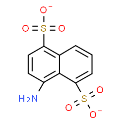 ChemSpider 2D Image | 4-Amino-1,5-naphthalenedisulfonate | C10H7NO6S2