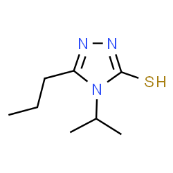 ChemSpider 2D Image | 4-Isopropyl-5-propyl-4H-1,2,4-triazole-3-thiol | C8H15N3S