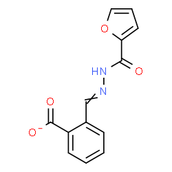 ChemSpider 2D Image | 2-[(2-Furoylhydrazono)methyl]benzoate | C13H9N2O4