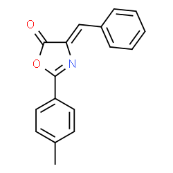 ChemSpider 2D Image | (4Z)-4-Benzylidene-2-(4-methylphenyl)-1,3-oxazol-5(4H)-one | C17H13NO2