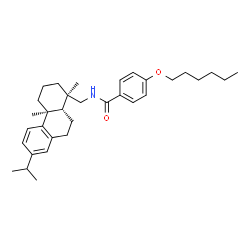 ChemSpider 2D Image | N-(Abieta-8,11,13-trien-18-yl)-4-(hexyloxy)benzamide | C33H47NO2