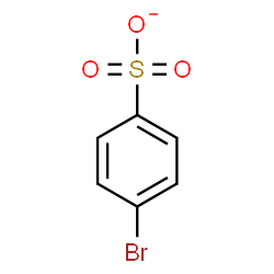 ChemSpider 2D Image | 4-Bromobenzenesulfonate | C6H4BrO3S