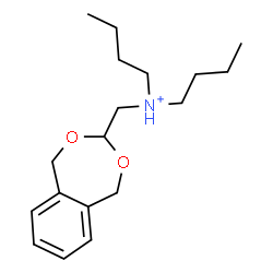 ChemSpider 2D Image | N-Butyl-N-(1,5-dihydro-2,4-benzodioxepin-3-ylmethyl)-1-butanaminium | C18H30NO2