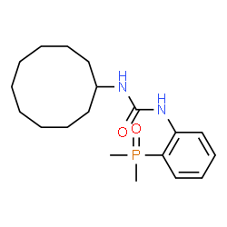 ChemSpider 2D Image | 1-Cyclodecyl-3-[2-(dimethylphosphoryl)phenyl]urea | C19H31N2O2P