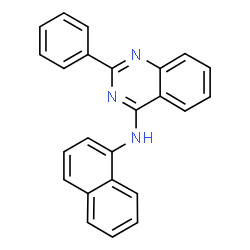 ChemSpider 2D Image | N-(1-Naphthyl)-2-phenyl-4-quinazolinamine | C24H17N3