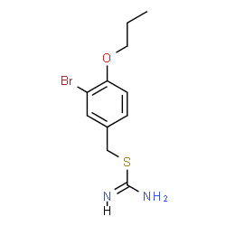 ChemSpider 2D Image | 3-Bromo-4-propoxybenzyl carbamimidothioate | C11H15BrN2OS