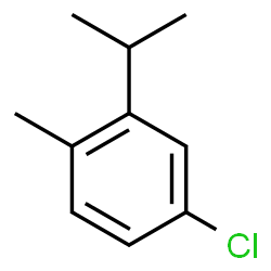 ChemSpider 2D Image | 1-Chloro-3-isopropyl-4-methylbenzene | C10H13Cl