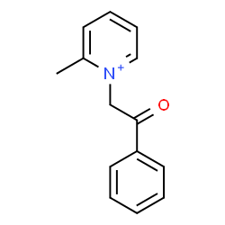 ChemSpider 2D Image | 2-Methyl-1-(2-oxo-2-phenylethyl)pyridinium | C14H14NO
