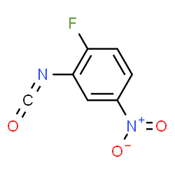 ChemSpider 2D Image | 2-fluoro-5-nitrophenyl isocyanate | C7H3FN2O3