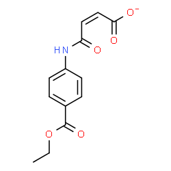 ChemSpider 2D Image | (2Z)-4-{[4-(Ethoxycarbonyl)phenyl]amino}-4-oxo-2-butenoate | C13H12NO5