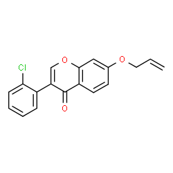 ChemSpider 2D Image | 7-(Allyloxy)-3-(2-chlorophenyl)-4H-chromen-4-one | C18H13ClO3