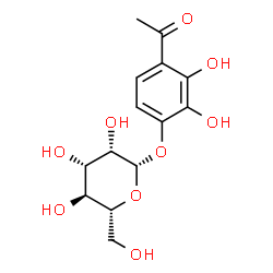 ChemSpider 2D Image | 4-Acetyl-2,3-dihydroxyphenyl beta-D-mannopyranoside | C14H18O9