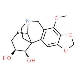 ChemSpider 2D Image | (1alpha,2beta,13beta)-7-Methoxycrinan-1,2-diol | C17H21NO5