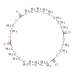 ChemSpider 2D Image | 1,4,15,18-Tetraoxacyclooctacosane-5,14,19,28-tetrone | C24H40O8
