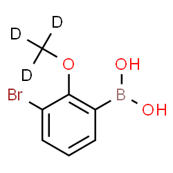 ChemSpider 2D Image | {3-Bromo-2-[(~2~H_3_)methyloxy]phenyl}boronic acid | C7H5D3BBrO3