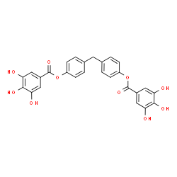 ChemSpider 2D Image | Methylenedi-4,1-phenylene bis(3,4,5-trihydroxybenzoate) | C27H20O10