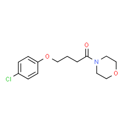 ChemSpider 2D Image | 4-(4-Chlorophenoxy)-1-(4-morpholinyl)-1-butanone | C14H18ClNO3