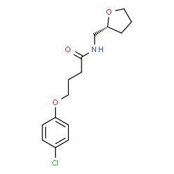 ChemSpider 2D Image | 4-(4-Chlorophenoxy)-N-[(2R)-tetrahydro-2-furanylmethyl]butanamide | C15H20ClNO3