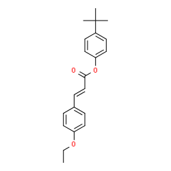 ChemSpider 2D Image | 4-tert-Butylphenyl (2E)-3-(4-ethoxyphenyl)acrylate | C21H24O3