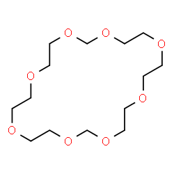 ChemSpider 2D Image | 1,3,6,9,12,14,17,20-Octaoxacyclodocosane | C14H28O8