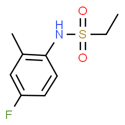ChemSpider 2D Image | N-(4-Fluoro-2-methylphenyl)ethanesulfonamide | C9H12FNO2S
