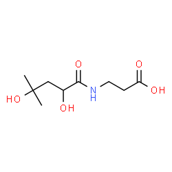 ChemSpider 2D Image | N-(2,4-Dihydroxy-4-methylpentanoyl)-beta-alanine | C9H17NO5