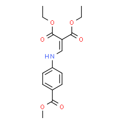 ChemSpider 2D Image | Diethyl ({[4-(methoxycarbonyl)phenyl]amino}methylene)malonate | C16H19NO6