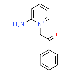 ChemSpider 2D Image | 2-Amino-1-(2-oxo-2-phenylethyl)pyridinium | C13H13N2O