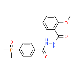 ChemSpider 2D Image | N'-[4-(Dimethylphosphoryl)benzoyl]-2-methoxybenzohydrazide | C17H19N2O4P