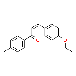 ChemSpider 2D Image | (2Z)-3-(4-Ethoxyphenyl)-1-(4-methylphenyl)-2-propen-1-one | C18H18O2