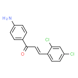 ChemSpider 2D Image | (2E)-1-(4-Aminophenyl)-3-(2,4-dichlorophenyl)-2-propen-1-one | C15H11Cl2NO