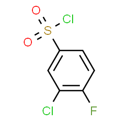 ChemSpider 2D Image | 3-Chloro-4-fluorobenzenesulfonyl chloride | C6H3Cl2FO2S