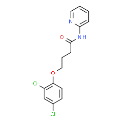 ChemSpider 2D Image | 4-(2,4-Dichlorophenoxy)-N-(2-pyridinyl)butanamide | C15H14Cl2N2O2