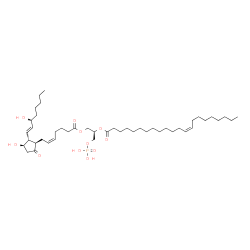 ChemSpider 2D Image | (2R)-2-[(13Z)-13-Docosenoyloxy]-3-(phosphonooxy)propyl (5Z,11alpha,13E,15S)-11,15-dihydroxy-9-oxoprosta-5,13-dien-1-oate | C45H79O11P