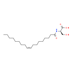 ChemSpider 2D Image | N-[(9Z)-9-Octadecenoyl]-D-serine | C21H39NO4