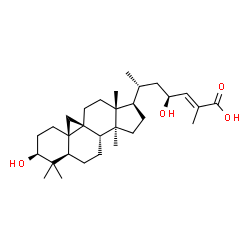 ChemSpider 2D Image | (3beta,9beta,23S,24E)-3,23-Dihydroxy-9,19-cyclolanost-24-en-26-oic acid | C30H48O4