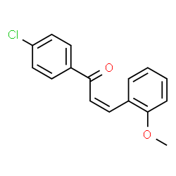 ChemSpider 2D Image | (2Z)-1-(4-Chlorophenyl)-3-(2-methoxyphenyl)-2-propen-1-one | C16H13ClO2