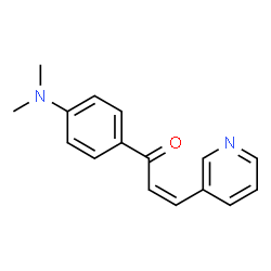 ChemSpider 2D Image | (2Z)-1-[4-(Dimethylamino)phenyl]-3-(3-pyridinyl)-2-propen-1-one | C16H16N2O