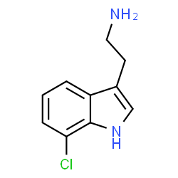 ChemSpider 2D Image | 2-(7-Chloro-1H-indol-3-yl)ethanamine | C10H11ClN2