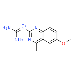 ChemSpider 2D Image | Diamino-N-(6-methoxy-4-methyl-2-quinazolinyl)methaniminium | C11H14N5O