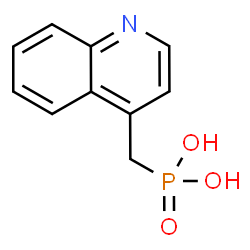 ChemSpider 2D Image | (4-Quinolinylmethyl)phosphonic acid | C10H10NO3P