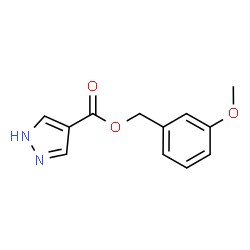 ChemSpider 2D Image | 3-Methoxybenzyl 1H-pyrazole-4-carboxylate | C12H12N2O3