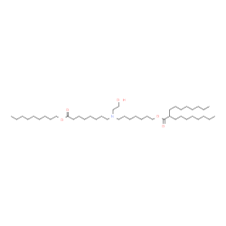 ChemSpider 2D Image | 7-{(2-Hydroxyethyl)[8-(nonyloxy)-8-oxooctyl]amino}heptyl 2-octyldecanoate | C44H87NO5