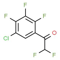 ChemSpider 2D Image | 1-(5-Chloro-2,3,4-trifluorophenyl)-2,2-difluoroethanone | C8H2ClF5O