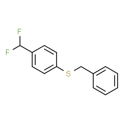 ChemSpider 2D Image | 1-(Benzylsulfanyl)-4-(difluoromethyl)benzene | C14H12F2S