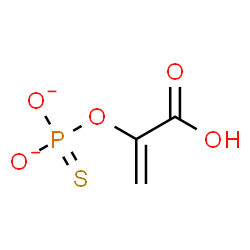 ChemSpider 2D Image | O-(1-Carboxyvinyl) phosphorothioate | C3H3O5PS